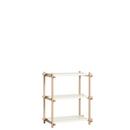 Woody Shelf, H 85,5 cm x W 75,5 cm, Soaped oak / almond white