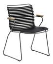 Click Chair, With armrests, Black