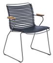 Click Chair, With armrests, Dark blue