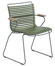 Click Chair, With armrests, Olive green