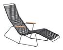 Click Deck Chair tiltable, Black