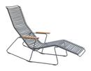 Click Deck Chair tiltable, Dark grey