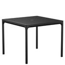 Four Aluminium Table, 90 x 90 cm, Black