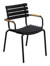 ReCLIPS Chair, Black, Bamboo armrests