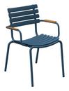 ReCLIPS Chair, Sky blue, Bamboo armrests