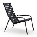 ReCLIPS Lounge Chair, Black, Alu armrests