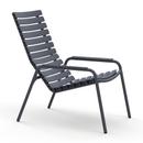 ReCLIPS Lounge Chair, Dark grey, Alu armrests