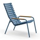 ReCLIPS Lounge Chair, Sky blue, Bamboo armrests