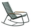 ReCLIPS Rocking Chair, Olive Green, Bamboo armrests