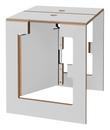 Folding Stool Falter, Light grey