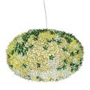 Bloom Pendant Light, Large (ø 80 cm), Transparent/mint