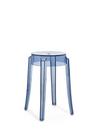 Charles Ghost, Base 39 x Seat 26,5 x Height 46, Transparent, Powder blue