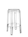 Charles Ghost, Base 46 x Seat 29 x Height 65, Transparent, Clear glass