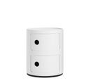 Componibili mat, 2 Compartments, White