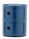 Componibili Round - 2 Compartments, Blue