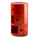 Componibili Round - 3 Compartments, Red