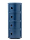 Componibili Round - 4 Compartments, Blue