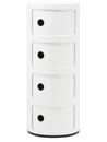 Componibili Round - 4 Compartments, White