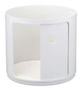 Large Round Componibili Element, White