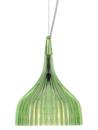 É, Suspension lamp, Transparent, Green