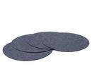 Felt Coasters for Componibili, Set of 4, Round, ø 30 cm, Anthracite