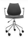 Maui Swivel Chair, With armrests, Anthracite
