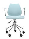 Maui Swivel Chair, With armrests, Light blue