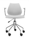Maui Swivel Chair, With armrests, Light grey