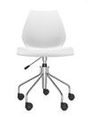 Maui Swivel Chair, Without armrests, Zinc white