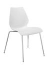 Maui Chair, Without armrests, Zinc white