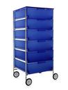 Mobil, 6 Drawers - No Compartments, Opal, Cobalt blue