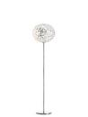 Planet Floor Lamp, 130 cm, Crystal clear/silver