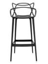 Masters Barstool, Black, bar version: 75 cm