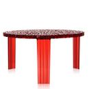 T-Table, 28 cm, Transparent, Red