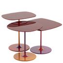 Thierry Side Table, Set of 3, Bordeaux