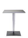 TopTop Dining Table Small, Rectangular H 72 x W 60 x L 60 cm, Scratch-resistant Werzalit, Aluminium
