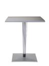 TopTop Dining Table Small, Rectangular H 72 x W 60 x L 60 cm, Scratch-resistant Werzalit, Aluminium