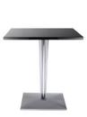 TopTop Dining Table Small, Rectangular H 72 x W 70 x L 70 cm, varnished polyester, Polished black