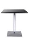 TopTop Dining Table Small, Rectangular H 72 x W 70 x L 70 cm, varnished polyester, Polished black