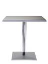 TopTop Dining Table Small, Rectangular H 72 x W 70 x L 70 cm, Scratch-resistant Werzalit, Aluminium