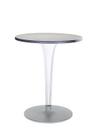 TopTop Dining Table Small, Round Ø 60 x H 72 cm, Scratch-resistant Werzalit, Aluminium