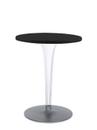 TopTop Dining Table Small, Round Ø 60 x H 72 cm, Scratch-resistant Werzalit, Black