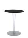 TopTop Dining Table Small, Round Ø 60 x H 72 cm, Scratch-resistant Werzalit, Black