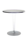 TopTop Dining Table Small, Round Ø 70 x H 72 cm, Scratch-resistant Werzalit, Aluminium