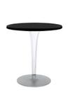 TopTop Dining Table Small, Round Ø 70 x H 72 cm, Scratch-resistant Werzalit, Black