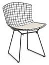 Bertoia Chair, Black, Vinyl white