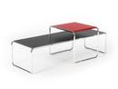 Laccio Table Set, Laminate red, Laminate black/anthracite