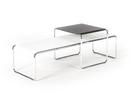 Laccio Table Set, Laminate black/anthracite, laminate white