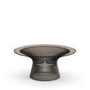 Platner Sofa Table, Small (diameter 91,5 cm), Bronze, metallic, Bronzed glass