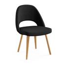 Saarinen executive conference chair, Without armrests, Natural oak, Black